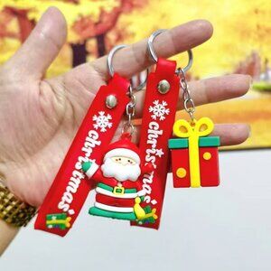 Christmas Keychain Set - Red and White